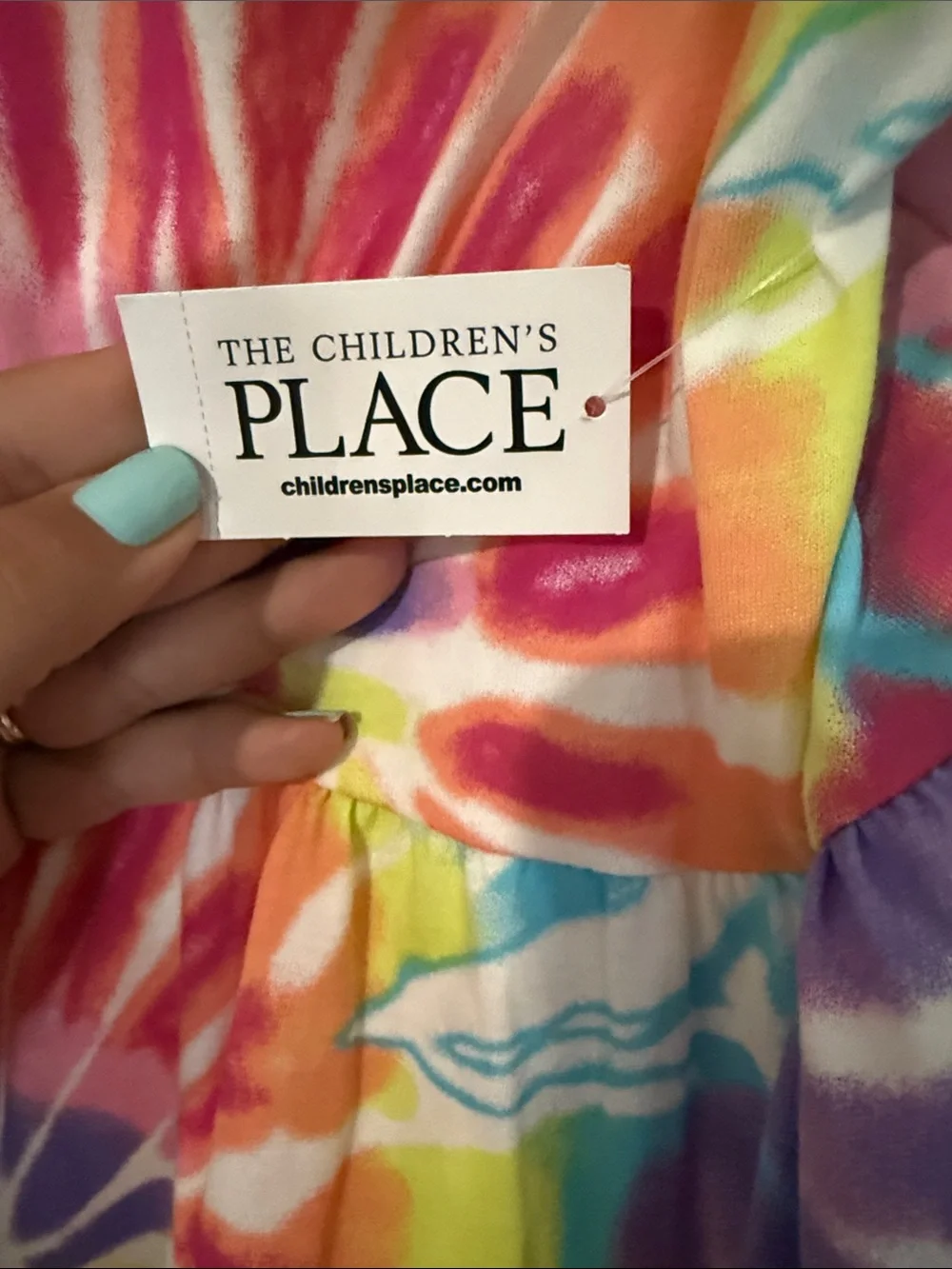 Rainbow Tie-Dye Sundress & Printed Romper - Picture 4 of 7